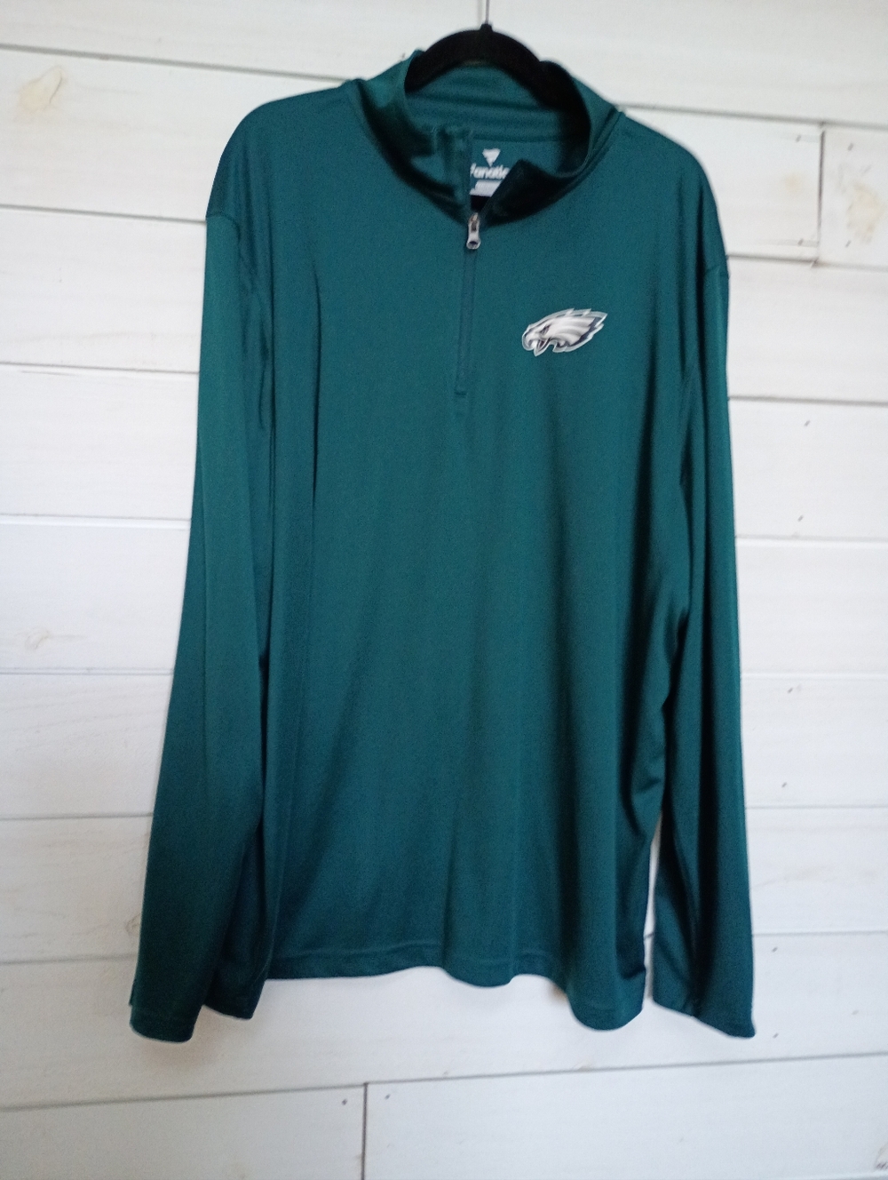 Fanatics Philadelphia Eagles Green Quarter-Zip Long Sleeve Pullover - XXL